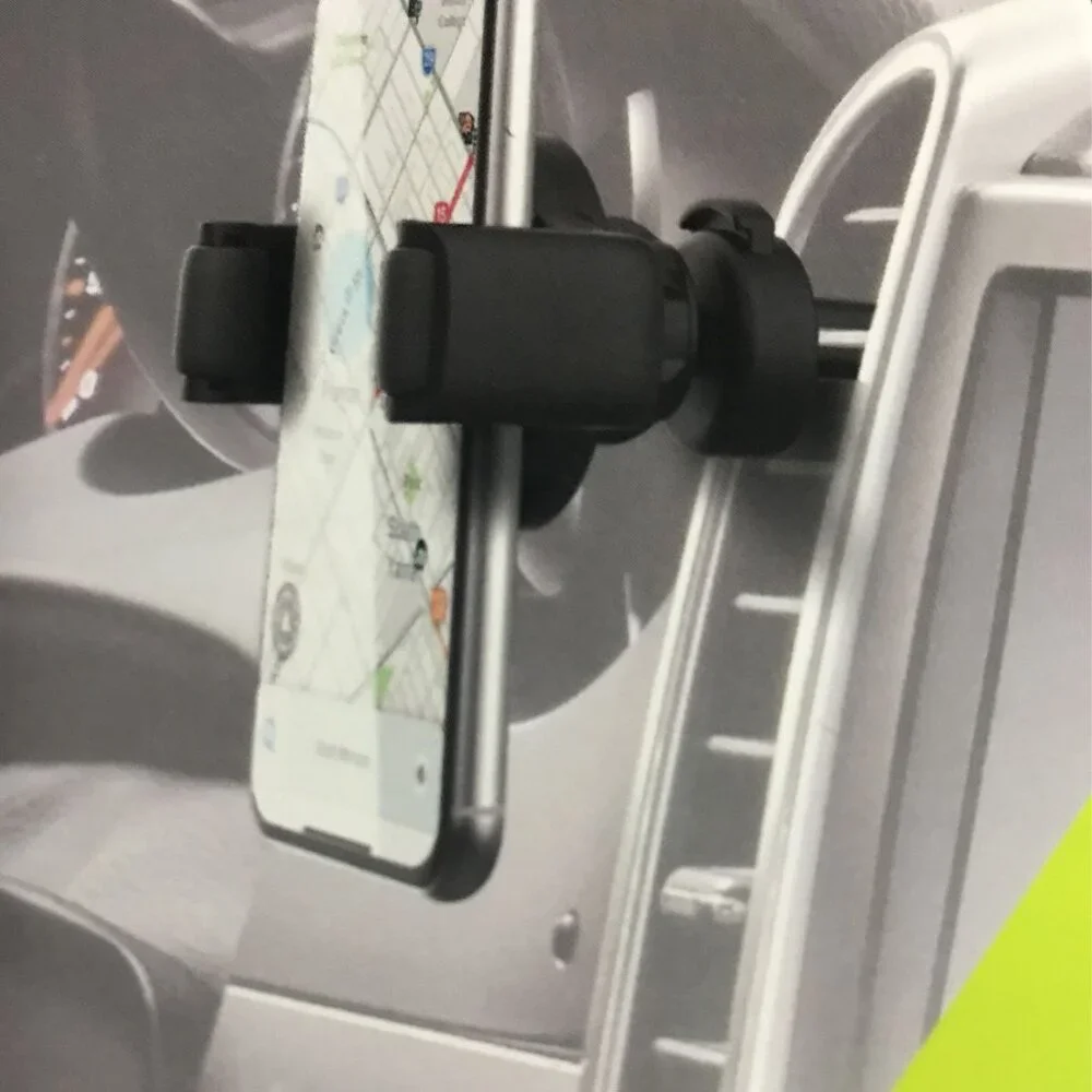 Bracketron - OneClick Clamp Vent Mount for Most Smartphones - Black